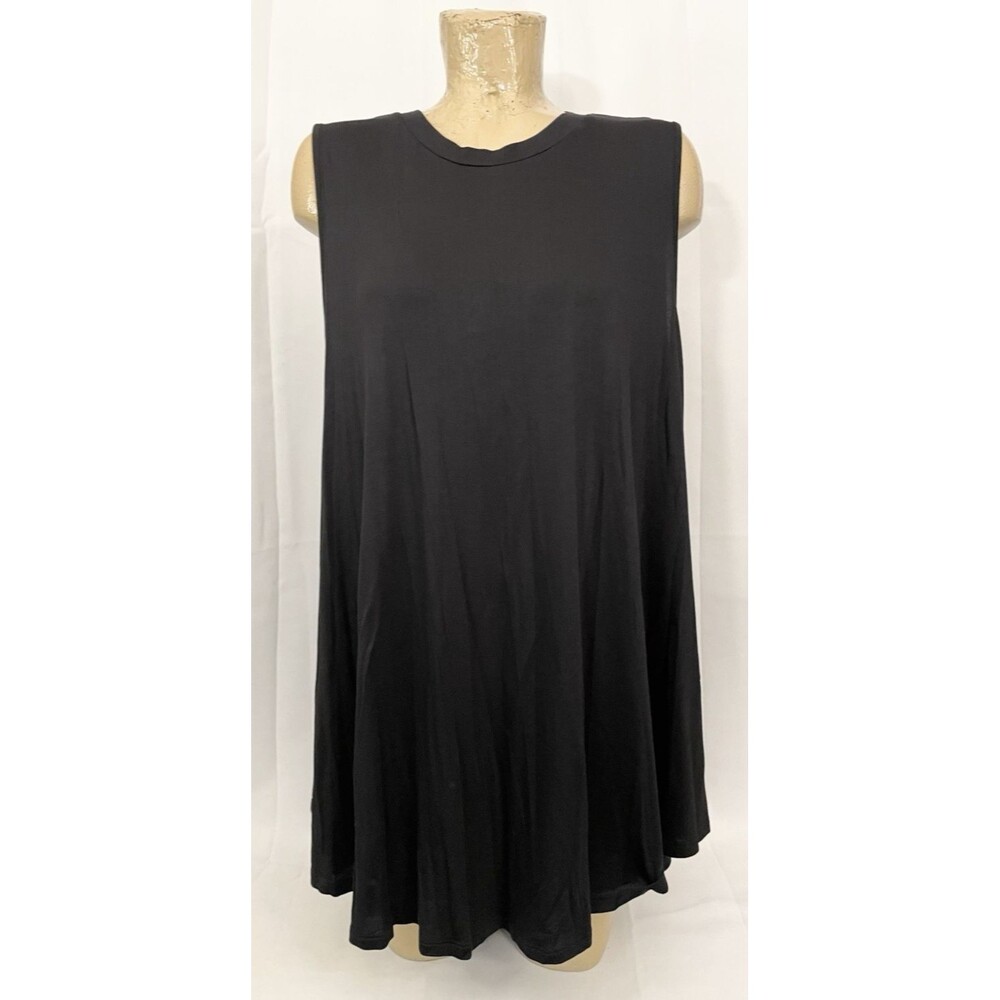 NWT LIVI SWING Shirt Plus Size 22 24 52” BLACK Lane Bryant Blouse Top Rayon